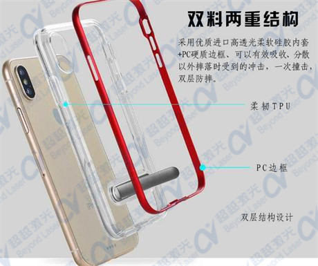 蘋果iphone8保護(hù)套鐳雕工藝解剖