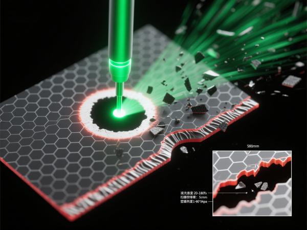 石墨烯導(dǎo)電膜飛秒激光蝕刻 (6)