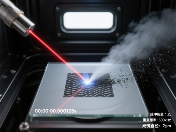 石墨烯導(dǎo)電膜飛秒激光蝕刻 (7)